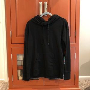cowl neck hoodie